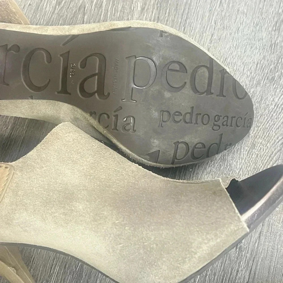3/$30 Pedro Garcia Ysolt Suede Slingback Sandal Peep Toe Booties Size 8.5 - Picture 8 of 15